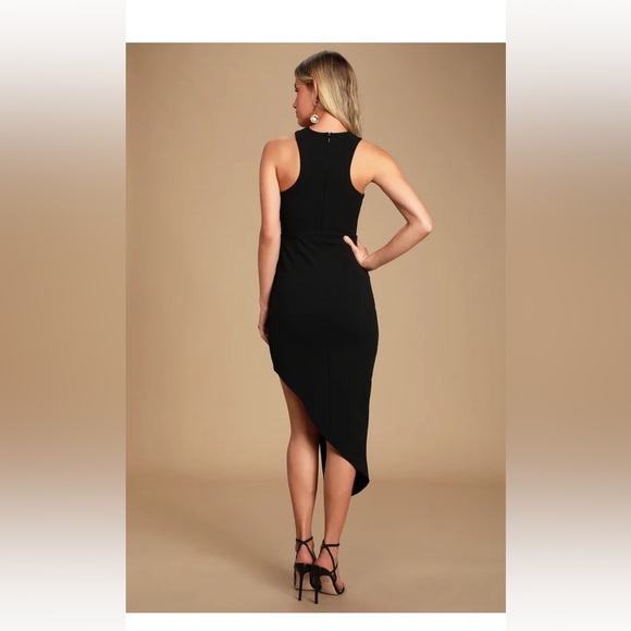 Lulus Guess Again Asymmetrical Midi Dress (M) - Picture 2 of 7